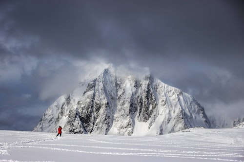 Photographer on Booth Island, Antarctica, Richard I'Anson